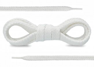 SCHNÜRSENKEL 70CM WEIß BAUMWOLLE FLACH        