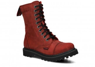 Springerstiefel SHARK NAGABA 10H Rot Crazy Leder