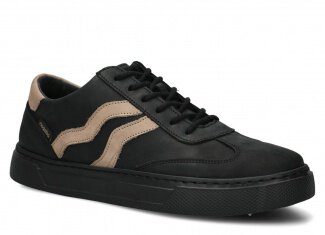 HERREN HALBSCHUHE MODELL 461 SCHWARZ CRAZY - GRÖßE 42
