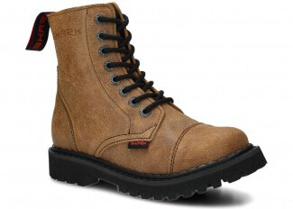 Springerstiefel SHARK NAGABA 8H Rostrot VELOURS