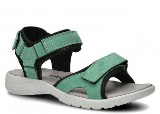 DAMEN-SANDALEN NAGABA MODELL 266 MINZE VELOURS LEDER