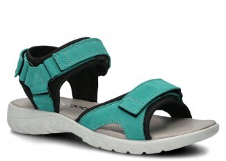 DAMEN-SANDALEN NAGABA MODELL 266 SELADON VELOURS LEDER 