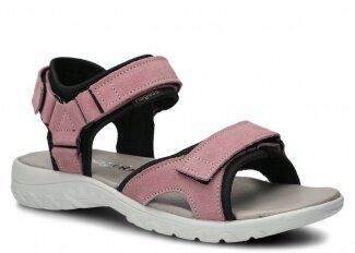DAMEN-SANDALEN NAGABA MODELL 266 HELLROSA VELOURS LEDER 