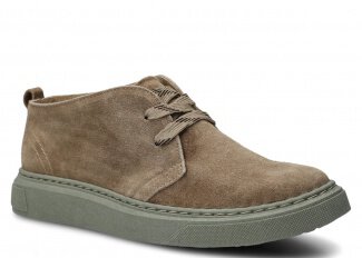 DAMEN SCHNURSCHUHE MODELL 0741 BEIGE VELOURS WAX - GRÖßE 37