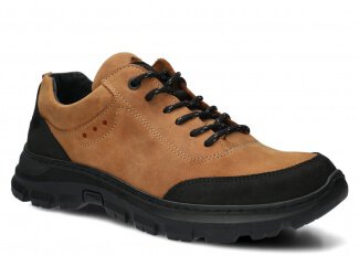 Herren-Trekkingschuhe Modell 4081 Braun Crazy Leder