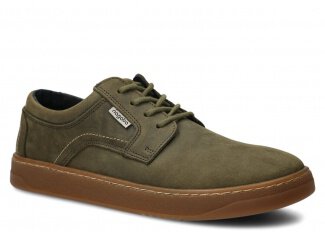 Halbschuh für Männer Nagaba Modell 476 Olivgrün Crazy Leder
