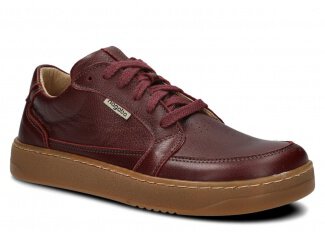 Weite Halbschuhe für Frauen Nagaba Modell 625 Dunkelrot Rustic Leder