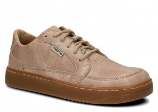 Weite Halbschuhe für Frauen Nagaba Modell 625 Beige Wolke Leder