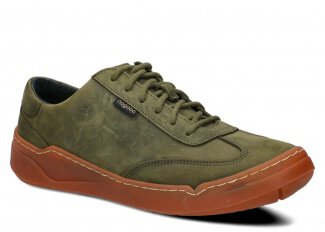 Halbschuh für Männer Nagaba Modell 467 Olivgrün Crazy Leder