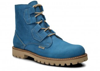 Herren Trapperschuhe NAGABA 488/1 Kobalt Crazy Leder