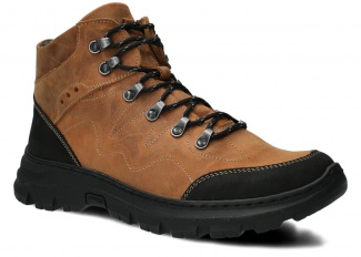 Herren-Trekkingstiefel NAGABA Modell 409/1 Braun Crazy Leder