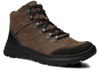Herren-Trekkingstiefel NAGABA Modell 409/1 Olive Crazy Leder