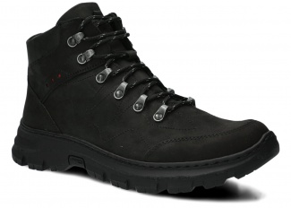 Herren-Trekkingstiefel NAGABA Modell 409/1 Schwarz Crazy Leder