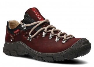 HERREN TREKKINGSCHUHE MODELL 055 DUNKELROT CRAZY