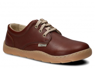 Weite Halbschuhe für Frauen 630 Rostrot Vollnarbenleder