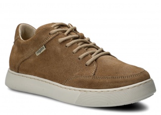 Damen-Halbschuhe NAGABA 613 Beige Velours Leder