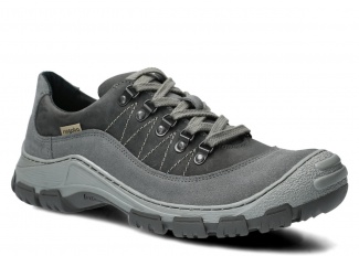 Herren-Trekking-Halbschuh NAGABA 485 Grau Crazy Leder