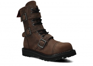 Springerstiefel NAGABA 523 Olive Crazy Leder