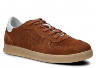 Damen-Halbschuhe EVENEMENT EV135 Braun Velours Leder