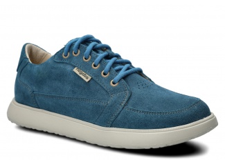 Weite Halbschuhe für Frauen NAGABA 626 Jeans Velours Leder