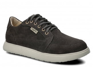 Weite Halbschuhe für Frauen NAGABA 626 Graphit Velours Leder