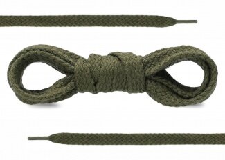 SCHNÜRSENKEL 70CM GRÜN BAUMWOLLE FLACH 