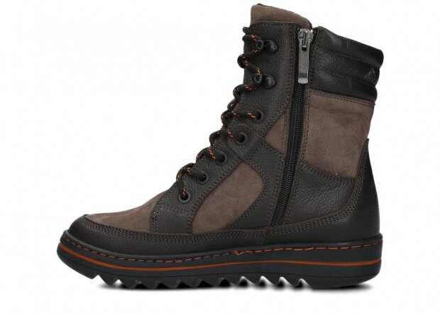 JUGENDSTIEFEL MODELL 397 OLIVE FAEDA + FILZ - GRÖßE 37