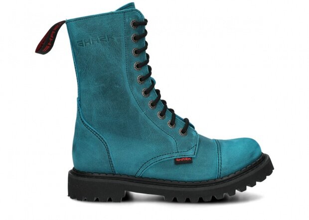 Springerstiefel SHARK NAGABA 10H Türkis Crazy Leder
