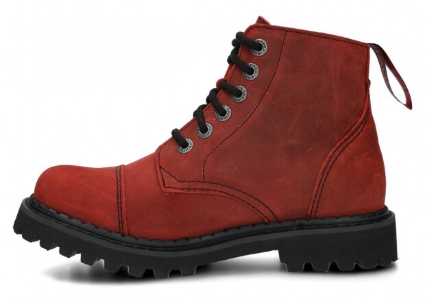 Springerstiefel SHARK NAGABA 6H Rot Crazy Leder