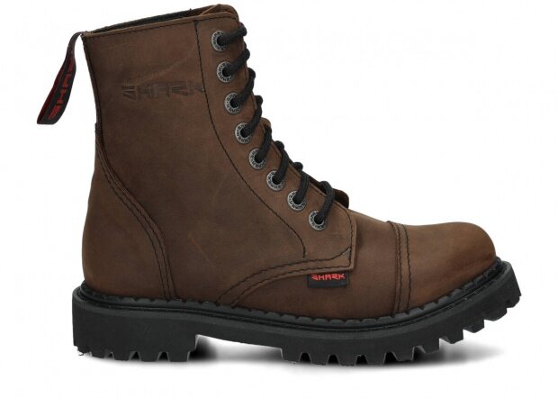 Springerstiefel SHARK NAGABA 8H Olive Crazy Leder