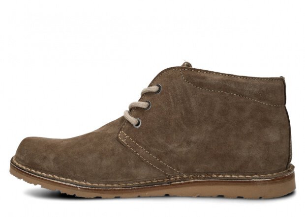 HERREN SCHNURSCHUHE MODELL 075 OLIVE VELOURS - GRÖßE 47