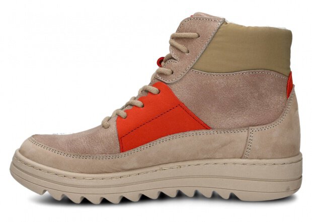 JUGENDSTIEFEL MODELL 612 BEIGE WOLKE + LAMMFELL - GRÖßE 37