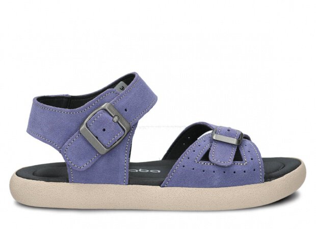 JUGENDSCHUH MODELL 027 Violett velours 