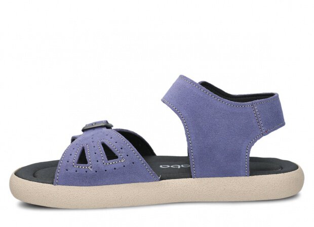 JUGENDSCHUH MODELL 027 Violett velours 