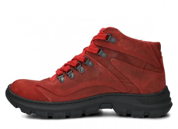 HERREN SCHNURSCHUHE MODELL 404 ROT CRAZY - GRÖßE 42