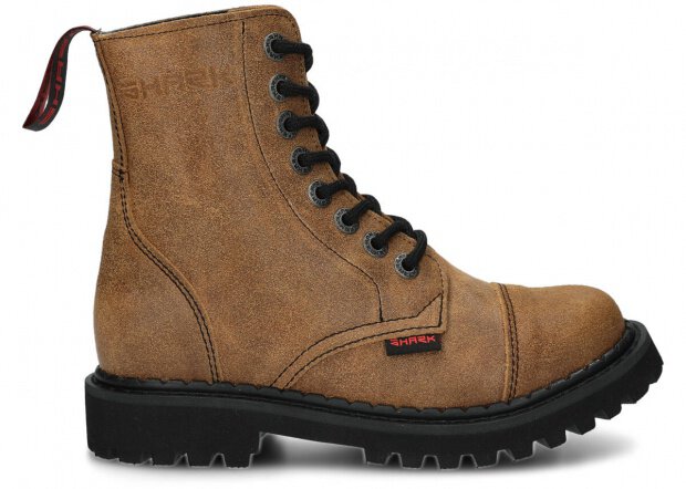 Springerstiefel SHARK NAGABA 8H Rostrot VELOURS
