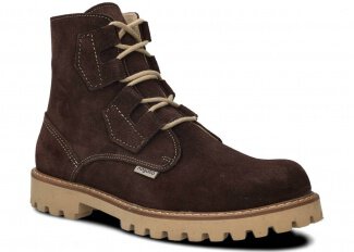 Herren Trapperschuhe NAGABA 488/1 Braun Velours Leder