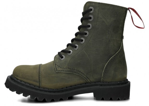 Springerstiefel SHARK NAGABA 8H FAULIGES GRÜN CRAZY LEDER