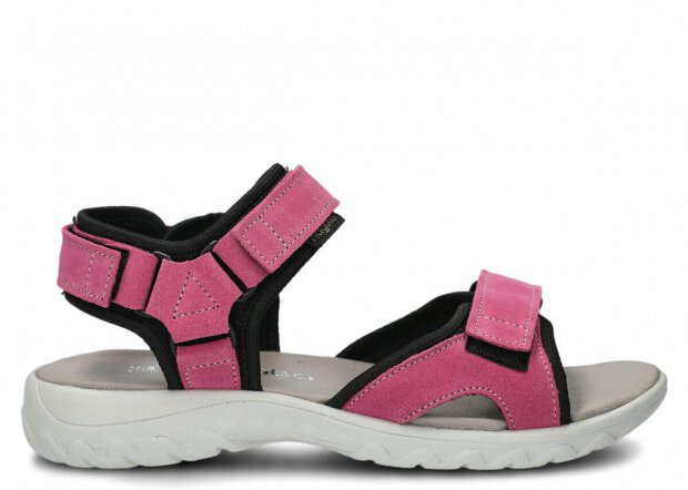 DAMEN-SANDALEN NAGABA MODELL 266 ROSA VELOURS LEDER 