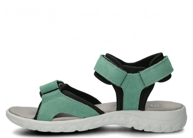 DAMEN-SANDALEN NAGABA MODELL 266 MINZE VELOURS LEDER