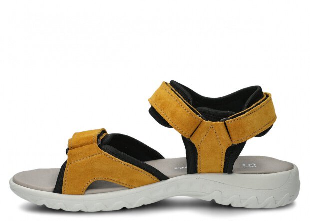 DAMEN-SANDALEN NAGABA MODELL 266 GELB VELOURS LEDER 