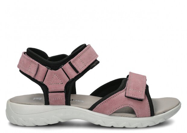 DAMEN-SANDALEN NAGABA MODELL 266 HELLROSA VELOURS LEDER 