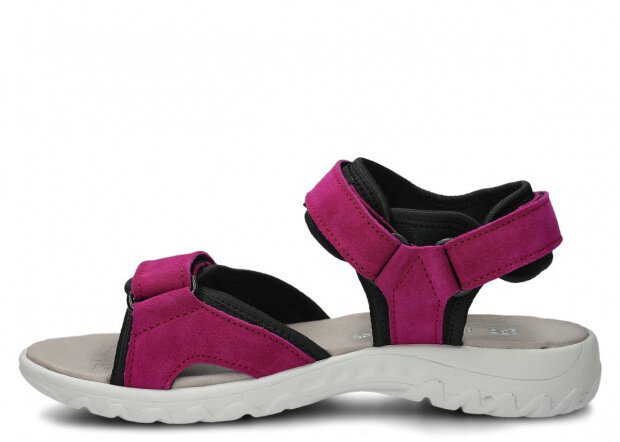 DAMEN-SANDALEN NAGABA MODELL 266 LILA VELOURS LEDER 