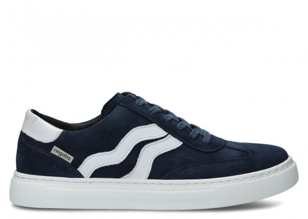 HERREN HALBSCHUHE MODELL 461 DUNKELBLAU  VELOURS - GRÖßE 42