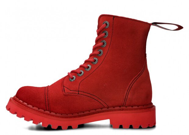 SPRINGERSTIEFEL SHARK NAGABA 8H ROT VELOURS - GRÖßE 38