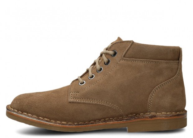 HERREN SCHNURSCHUHE MODELL 0761 BEIGE VELOURS - GRÖßE 42