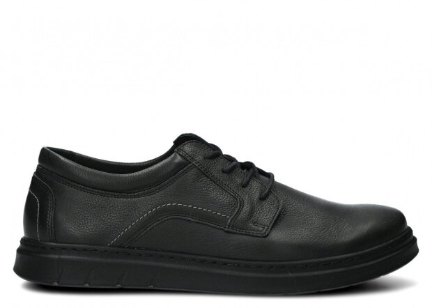 HERREN HALBSCHUHE MODELL 440 SCHWARZ RUSTIC - GRÖßE 45