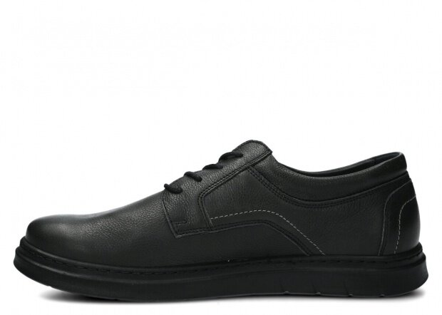 HERREN HALBSCHUHE MODELL 440 SCHWARZ RUSTIC - GRÖßE 45