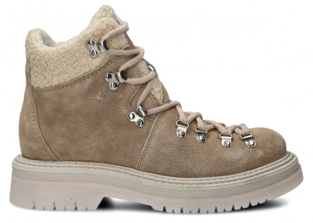 DAMEN SCHNURSCHUHE MODELL 2810 BEIGE VELOURS WAX- GRÖßE 38