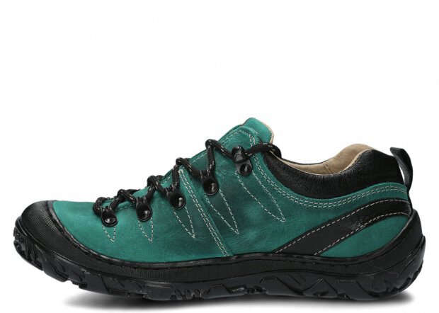 JUGENDSCHUH MODELL 241 SMARAGDGRÜN CRAZY - GRÖßE 36